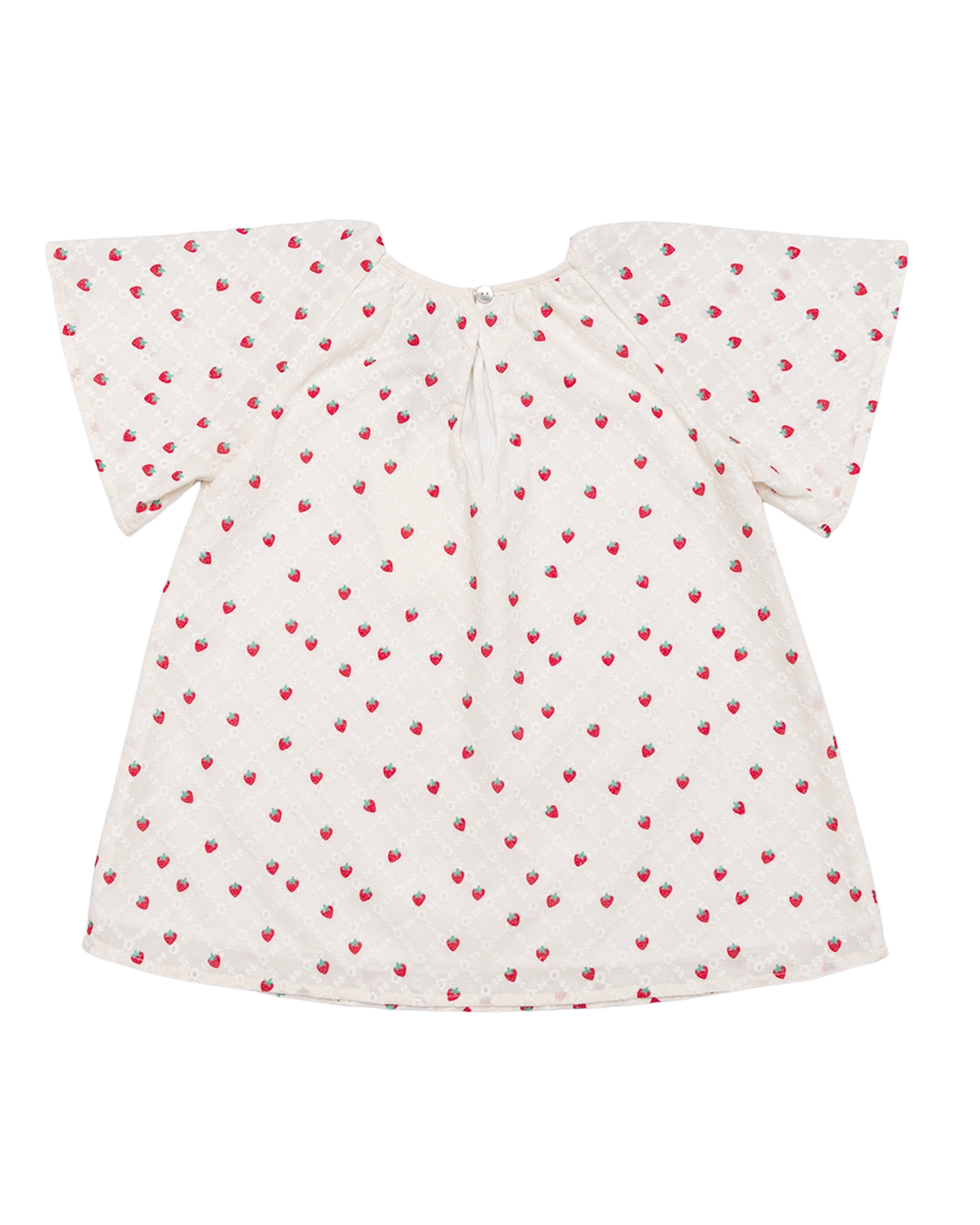 Penny Dress- Strawberry Broidery